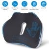 Memory Foam Seat Cushion Sciatica Pain Relief Cushion Pillow Seat Cushion with Machine Washable Cover for Home Office Car Wheelchair Airplane