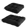 Rocking Chair Cushion 2 Pieces Back Seat Sets with Non-Slip Ties Polyester Fiber Filling 
Comfortable for Indoor Home Office Car