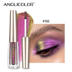 Waterproof And Sweatproof Chameleon Liquid Eyeshadow Christmas Glitter Liquid Eyeshadow Multi Color Eyeshadow (Option: One hundred and two)